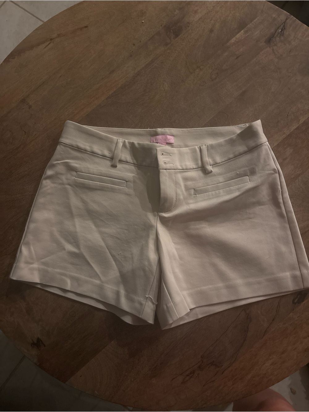 Lilly Pulitzer Cream Tailored Bermuda Shorts